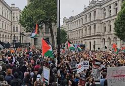 İngiltere’de Filistin protestosunda 40 kişi gözaltına alındı, 3 polis yaralandı