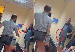 Rapor alamayan sürücü adayı sağlık görevlilerine bıçak çekti; o anlar kamerada