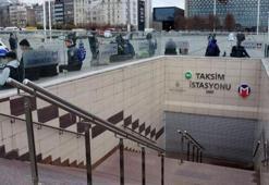 Taksim'deki metro istasyonları geçici süreyle kapatıldı