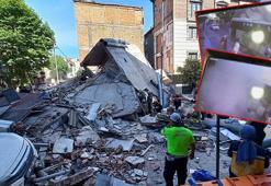 Küçükçekmece’de 4 katlı bina çöktü: 1 ölü, 8 yaralı