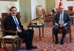 TBMM Başkanı Kurtulmuş, Baş ve Aslan ile görüştü