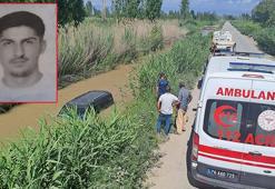 Suya gömülen otomobilden kendi çıktı