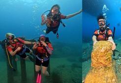 Antalya'da 98 kadın ilk kez su altına dalış yaptı