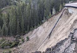 ABD’de karayolu, toprak kayması sonucu çöktü