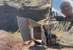 Cüruf ocağında 10 metreden alt yola düşen kamyonun şoförü öldü