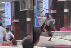 Küçükçekmece'de üzerine atladığı silahlı saldırganı etkisiz hale getirdi