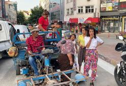 Edirne'de 9 kişinin üzerinde olduğu tarım aracı, polisin uygulamasına takıldı