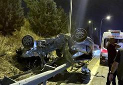 Kocaeli'de takla atan otomobildeki 3 kişi öldü