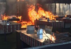 Konya'da restoranda yangın