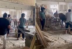 Bursa'da sahibinin elinden kaçan kurbanlığı yakalama anları kamerada