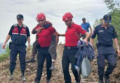 Kayıp kadın ormanda bulundu, jandarma 3 kilometre sırtında taşıdı