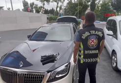 Yarışmacıların kullandığı çakarlı aracın sürücüsüne ceza