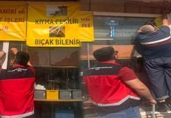 Nalburda 'kıyma çekilir' afişi