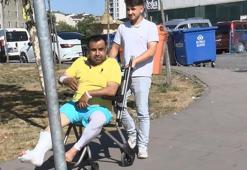 Sultangazi'de kaçan kurbanlığı yakalamak isterken ayak bileğini kırdı