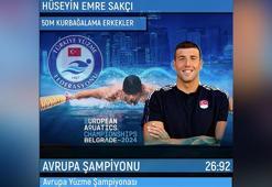 Milli yüzücü Emre Sakçı Avrupa şampiyonu oldu