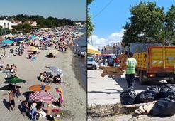 Tatilcilerin akın ettiği Marmaraereğlisi'nde belediye 450 ton çöp topladı
