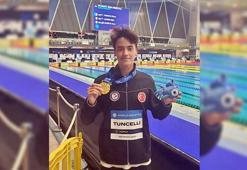Milli yüzücü Kuzey Tunçelli, Avrupa şampiyonu oldu