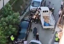 Büyükçekmece'de inşaat malzemelerini çalan hırsızlara uyarı ateşi