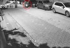 Motosikletli ayna hırsızı kamerada