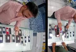 Avcılar'da sahte 200 dolarla telefon satın alan şüpheli kamerada