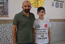 LGS’de 500 tam puan alan Cıvan: Planlı ve programlı çalışıp, okulumu ve ailemi gururlandırdım