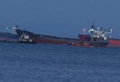 Bakırköy açıklarında kuru yük gemisi karaya oturdu