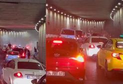 Ümraniye'de alt geçidi trafiğe kapattılar, sürücüler isyan etti