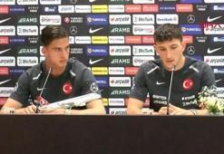 A Milli futbolcular Bertuğ Yıldırım ve Ahmetcan Kaplan basın toplantısında konuştu