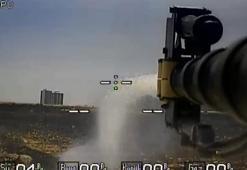 Diyarbakır-Mardin sınırındaki yangın, TOMA kamerasında; 250 ton su ve 500 litre köpük kullandılar