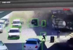 İzmir'de şırdancıdaki patlama anı kamerada