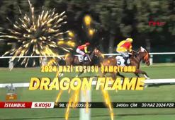 98. Gazi Koşusu'nu Akın Sözen'in jokeyliğini yaptığı "Dragon Flame" kazandı