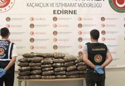 Kapıkule'de 244 kilo esrar ele geçirildi