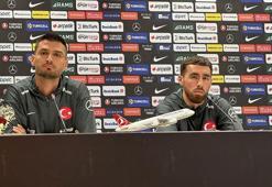 Milli futbolcular Okay Yokuşlu ve Orkun Kökçü basın toplantısında konuştu