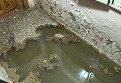 Kadıköy'de sağanak yağmur nedeniyle bazı evleri su bastı