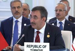 Cumhurbaşkanı Yardımcısı Cevdet Yılmaz Türk Devletleri Teşkilatı Gayriresmi Zirve Toplantısı'nda konuştu