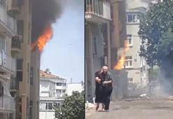 Beyoğlu'nda metruk binada korkutan yangın