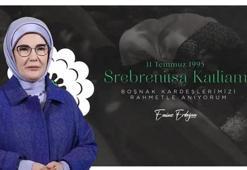 Emine Erdoğan, Srebrenitsa Soykırımı'nda hayatını kaybedenleri andı