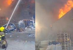 Bursa’da tavuk çiftliğinde çıkan yangın zincir marketin deposuna sıçradı