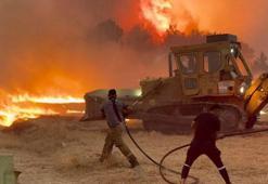 Buca'da orman yangını