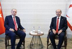 Cumhurbaşkanı Erdoğan, KKTC Cumhurbaşkanı Tatar ile görüştü