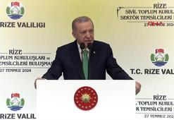 Cumhurbaşkanı Erdoğan, Rize'de açıklamalarda bulundu