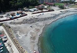 Tünel çalışmasından çıkan hafriyatın denize karışmasına balıkçılardan tepki