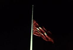 İsmail Heniye için ilan edilen 1 günlük milli yas sebebiyle, bayraklar yarıya indirildi