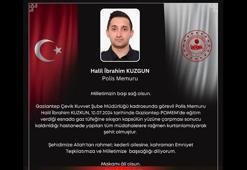 Bakan Yerlikaya: Gaziantep'te polis memuru Halil İbrahim Kuzgun, şehit oldu