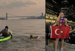 Semiha Bekil 7 aylık disiplinli çalışma sonunda 48 kilometrelik Manhattan Parkuru’nu yüzdü