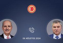 TBMM Başkanı Kurtulmuş, Rusya Federal Meclisi Devlet Duması Başkanı Volodin ile görüştü