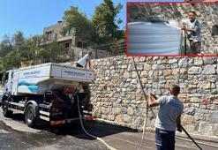 Bodrum'da tankerle su dağıtımı