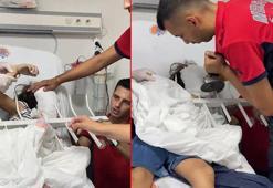 Demir kapıya tırmanan 7 yaşındaki çocuk düştü; çenesine korkuluk saplandı