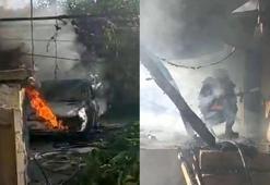 Evini ve aracını yakıp, intihara kalkıştı