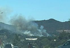Bodrum'da makilik yangını